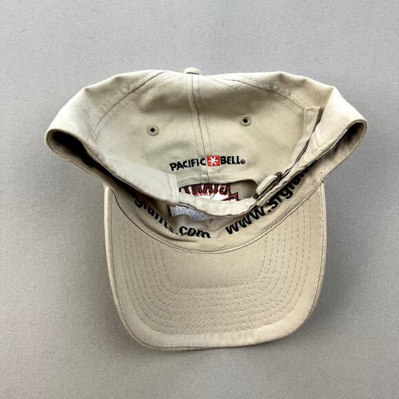 Vintage San Francisco Giants Hat Cap Strapback Cream MLB Baseball NL West 2000 - Picture 4 of 8